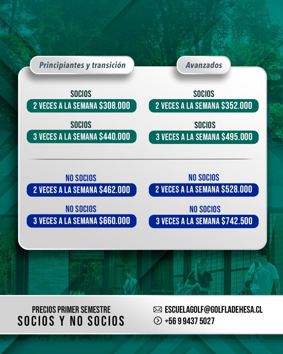 Horarios Academia